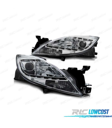 FAROS LUZ DIURNA MAZDA 6 II 10-12 CROMADOS