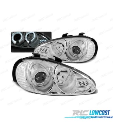 FAROS OJOS ANGEL MAZDA MX3 91-98 CROMADOS
