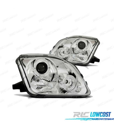 FAROS OJOS ANGEL PARA HONDA PRELUDE 97-01 CROMADOS