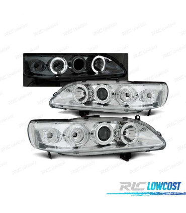 FAROS OJOS ANGEL PARA HONDA ACCORD 98-02 CROMADOS USA