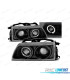 FAROS OJOS ANGEL PARA HONDA CRX 90-92 FONDO NEGRO