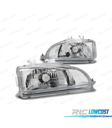 FAROS PARA HONDA CIVIC 91-95 2D 3D CROMADO