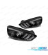 FAROS DRL PARA FORD FOCUS MK3 15-18 NEGROS CON INTERMITENTE DINAMICO