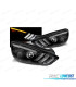 FAROS DRL PARA FORD FOCUS MK3 15-18 NEGROS CON INTERMITENTE DINAMICO