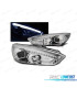 FAROS TRU DRL PARA FORD FOCUS MK3 15-18 CROMADOS CON INTERMITENTE LED
