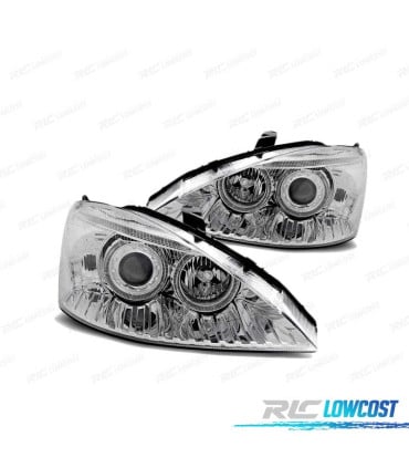 FAROS OJOS ANGEL PARA FORD FOCUS 01-04 OJOS ANGEL CROMADOS
