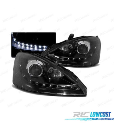 FAROS LUZ DIURNA FORD FOCUS 98-01 FONDO NEGRO