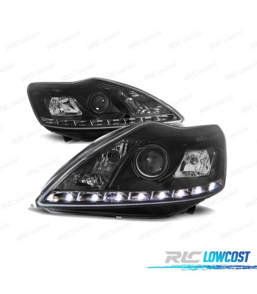 FAROS DAYLIGHT FORD FOCUS II RESTYLING 08-10 CROMADOS REGULACION MANUAL