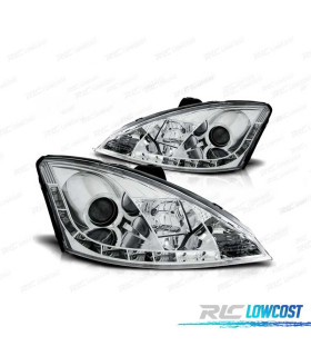 FAROS DAYLIGHT PARA FORD FOCUS 1 98-01 CROMADOS
