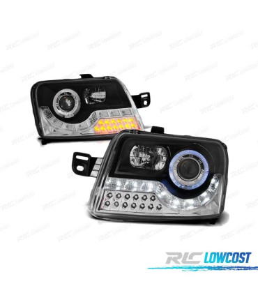 FAROS LUZ DIURNA PARA FIAT PANDA 03- FONDO NEGRO