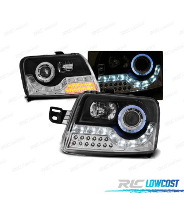 FAROS LUZ DIURNA PARA FIAT PANDA 03- FONDO NEGRO