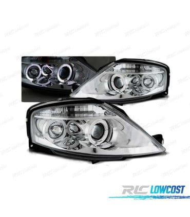 FAROS PARA CITROEN C3 02-09 OJOS ANGEL CROMADOS