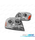 FAROS OJOS ANGEL PARA JEEP GRAND CHEROKEE 99-05 FAROS LUZ DIURNA CROMADOS