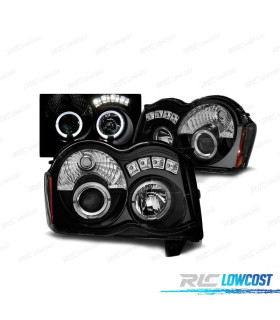 FAROS OJOS ANGEL JEEP GRAND CHEROKEE 08-10 FONDO NEGRO