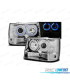 FAROS PARA JEEP GRAND CHEROKEE 93-98 OJOS ANGEL CROMADOS