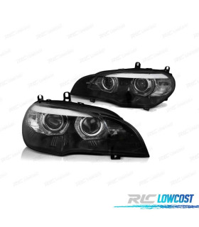 FAROS XENON BMW X5 E70 07-10 OJOS ANGEL 3D AFS NEGRO