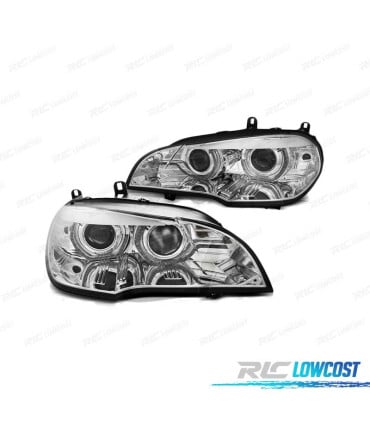 FAROS LUZ DIURNA BMW X5 E70 07-10 DRL LED CHROME AFS XENON