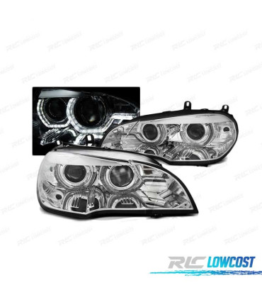 FAROS LUZ DIURNA BMW X5 E70 07-10 DRL LED CHROME AFS XENON