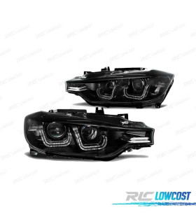 FAROS BMW F30 F31 11-15 XENON LUZ DIURNA LED NEGRO