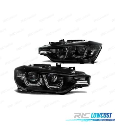 FAROS BMW F30 F31 11-15 XENON LUZ DIURNA LED NEGRO