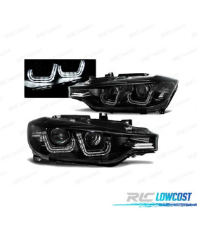 FAROS BMW F30 F31 11-15 LED NEGROS