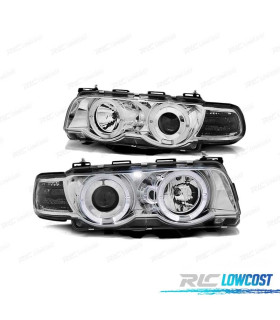 FAROS OJOS ANGEL PARA BMW E38 98-01 CROMADOS APTOS XENON DE ORIGEN