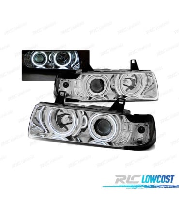 FAROS OJOS ANGEL BMW E36 91-99 CROMADOS