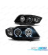 FAROS BMW E90 E91 05-08 OJOS ANGEL CCFL FONDO NEGRO
