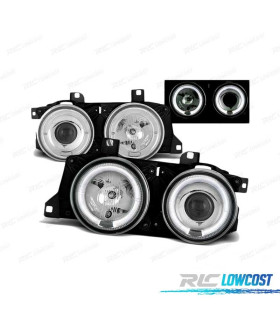 FAROS OJOS ANGEL BMW E32 E34 CROMADOS