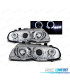 FAROS BMW E46 99-03 OJOS ANGEL COUPE CROMADOS