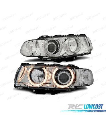FAROS OJOS ANGEL BMW E38 98-01 H7 H7 CROMADOS