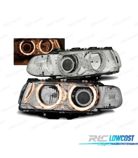 FAROS OJOS ANGEL BMW E38 98-01 H7 H7 CROMADOS