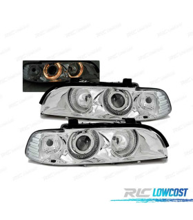 FAROS BMW E39 95-03 OJOS ANGEL CROMADOS