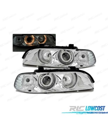 FAROS BMW E39 95-03 OJOS ANGEL CROMADOS