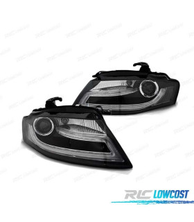 FAROS AUDI A4 B8 08-11 TRU DRL NEGROS APTOS XENON ORIGEN