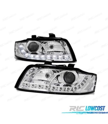 FAROS LUZ DIURNA AUDI A4 00-04 CROMADOS