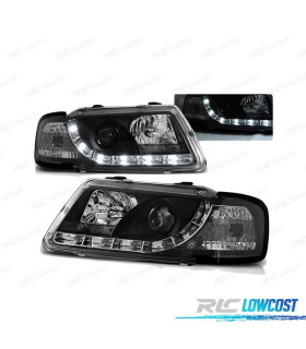 FAROS LUZ DIURNA AUDI A3 8L 96-00 TRU DRL ECE-R87 NEGRO