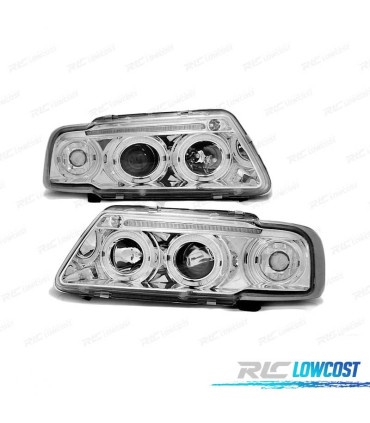 FAROS OJOS ANGEL AUDI A3 8L 96-00 OJOS ANGEL CROMADOS