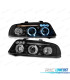 FAROS AUDI A4 B5 99-00 OJOS ANGEL LED NEGRO