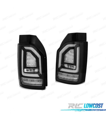 PILOTOS PARA VOLKSWAGEN VW T6 15-19 NEGROS CON INTERMITENTE LED DINAMICO OEM BOMBILLA