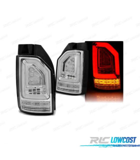 PILOTOS PARA VOLKSWAGEN VW T6 15-19 CROMADOS CON INTERMITENTE LED DINAMICO OEM BOMBILLA