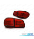 PILOTOS LED BAR PARA VOLKSWAGEN VW TIGUAN 07-11 ROJO AHUMADO