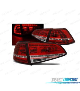 PILOTOS PARA VOLKSWAGEN VW GOLF 7 12-17 LOOK GTI ROJO