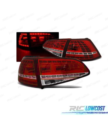 PILOTOS PARA VOLKSWAGEN VW GOLF 7 12-17 LOOK GTI ROJO