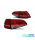 PILOTOS PARA VOLKSWAGEN VW GOLF 7 12-17 LOOK GTI ROJO