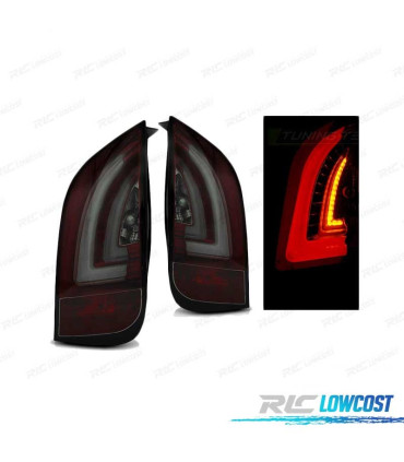 PILOTOS PARA VOLKSWAGEN VW UP! 11- SKODA CITIGO 11- LED BAR ROJO AHUMADO