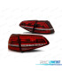 PILOTOS FULL LED PARA VOLKSWAGEN VW GOLF 7 12-17 LOOK GTI ROJO BLANCO