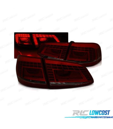 PILOTOS VOLKSWAGEN VW PASSAT B7 VARIANT 10-14 LED ROJO AHUMADO