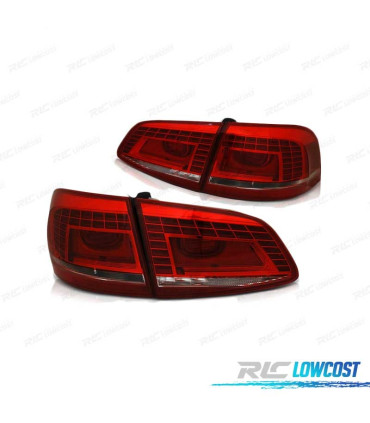 PILOTOS VOLKSWAGEN VW PASSAT B7 VARIANT 10-14 LED ROJO CLARO