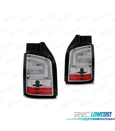 PILOTOS VOLKSWAGEN VW T5 10-15 LED BAR CROMADOS